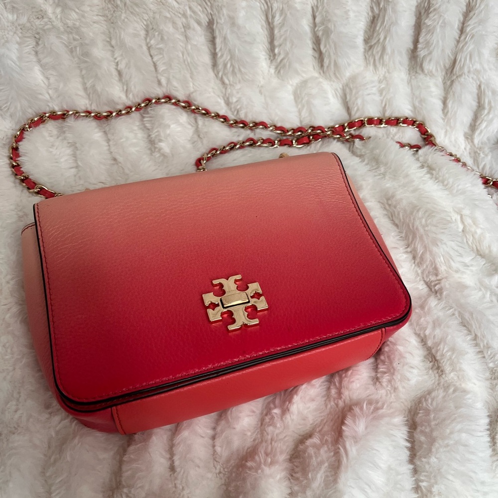 Tory Burch Pink to Red Gradient Crossbody Bag